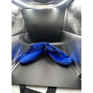 Vintage Y2K ‘99 Blues Clues Embroidered size 10 Toddler Blue Suede‎ Boots